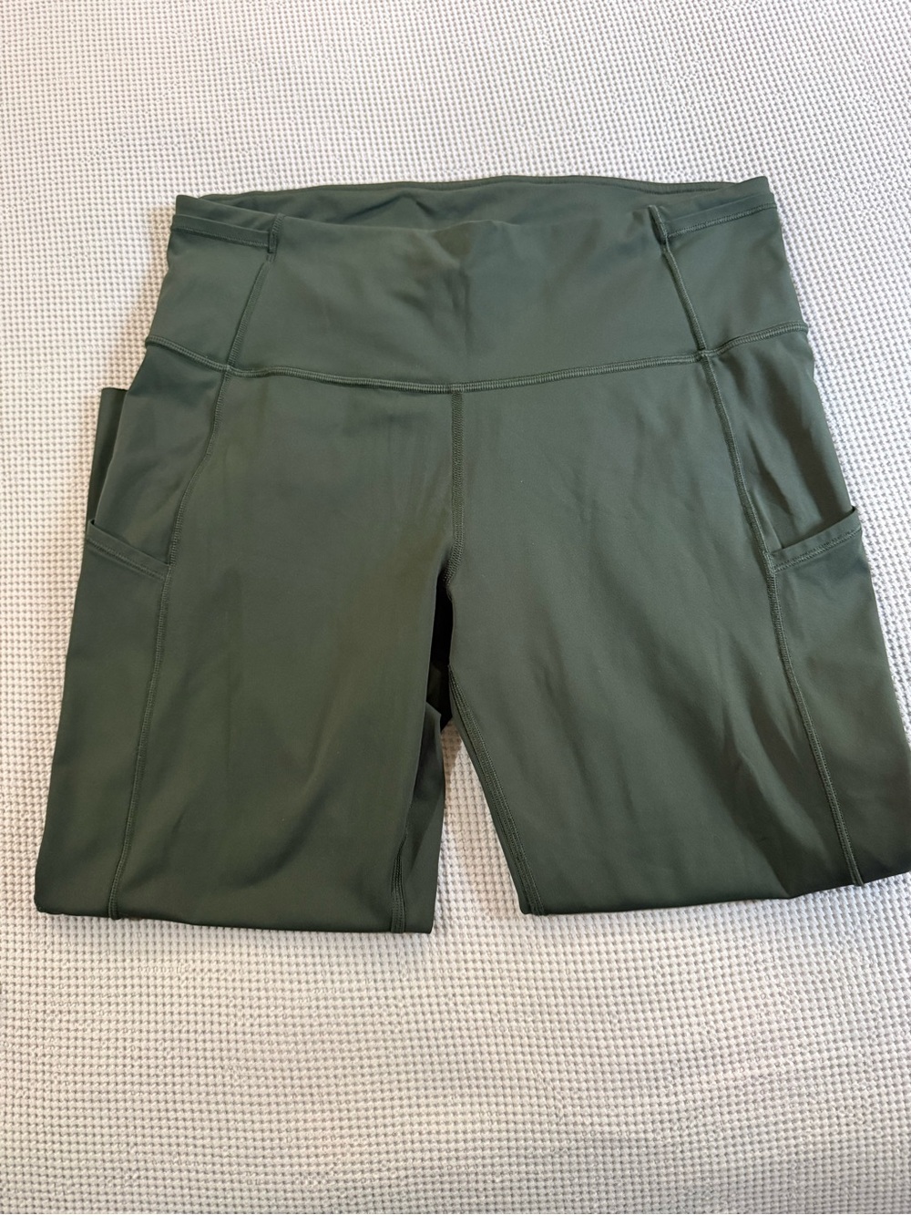 lululemon athletica High-Rise Olive Green Leggings with Side Pockets